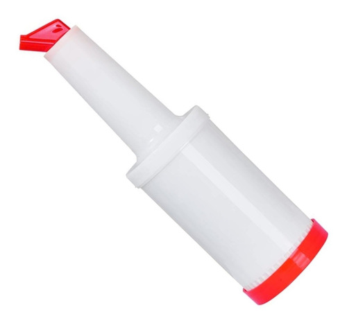 Garrafa Store And Pour Bar Sucos Licores Xarope 1lt Vermelho