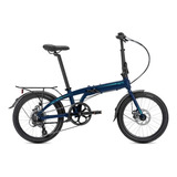 Bicicleta Plegable Tern B8 Con Guardabarros + Parrilla Azul