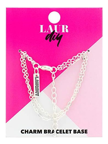 Brazalete Con Amuleto De Plata Acabada Laurdiy, Multicolor