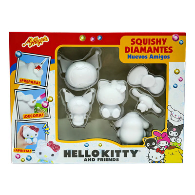 Squishy hello kitty slow rising tamaño pequeño color blanco Mi Alegría 2401 en pack de 35u | Envío gratis