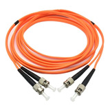 St/st 10 Mts Om1 Multimodo Duplex Fibra Óptica Patch Cord