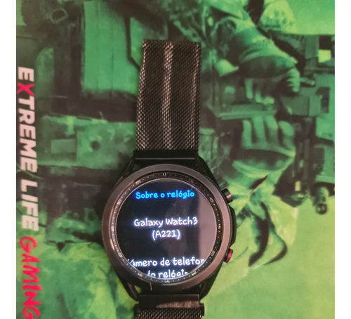 Samsung Galaxy Watch3 45mm, Tela 1.4 , Couro