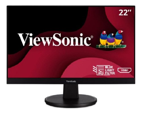 Monitor Led Viewsonic Mva Va2247-mh 1080p 75hz 5ms Hdmi Vga Color Negro