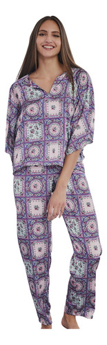 Pijama Manga Corta Pantalón Saten Hasta T4 266023 Sweet Lady