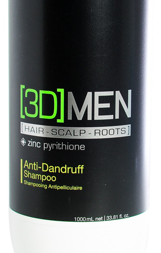 Schwarzkopf 3d Men Shampoo Pelo Anti Caspa X 1000ml