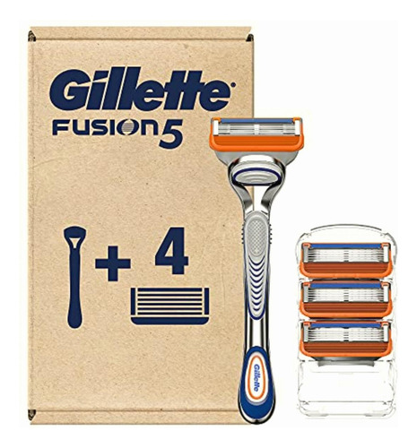 Gillette Fusion Cuchilla De Afeitar Manual Para Hombre, 1