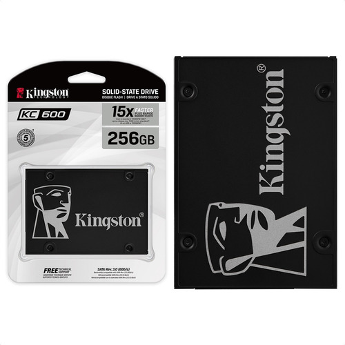 Ssd Kingston Kc600 Nand 3d Tlc, 256gb, Sata Iii, 2.5'', 7mm