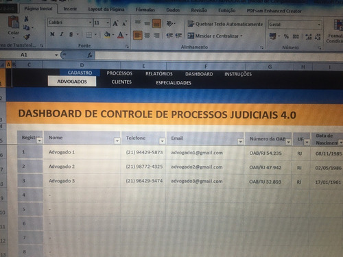 Advogado Eficiente - Melhor Planilha Direito Juridico 2021