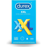 Durex Xxl Condones Extragrandes Mayor Diametro Longitud 12pz