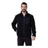 Polar Hombre Full Zipper Antelina Negro Fashion's Park