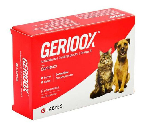 Gerioox Suplemento Vitamínico Para Perro Y Gato Senior 30 Tabletas Labyes