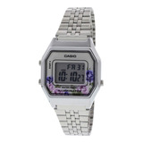 Reloj Casio La680wa-4c Digital  Para Dama  Plateado 