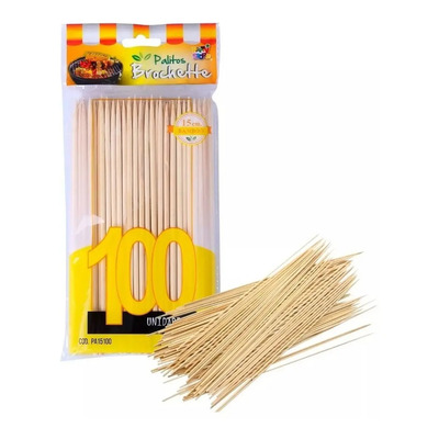 Combo Palito Brochette 15cm Paquetes De 100 Unidades | MercadoLibre