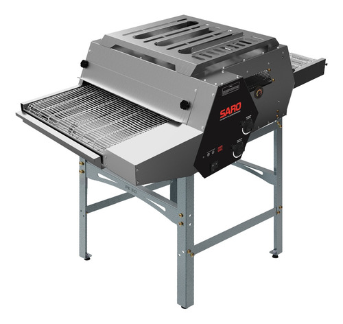 Forno De Pizza A Gás Saro Fe50 Inox Industrial Esteira