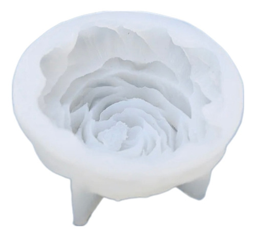 Molde Silicón Flor Peonia Para Velas, Resina, Manualidades 