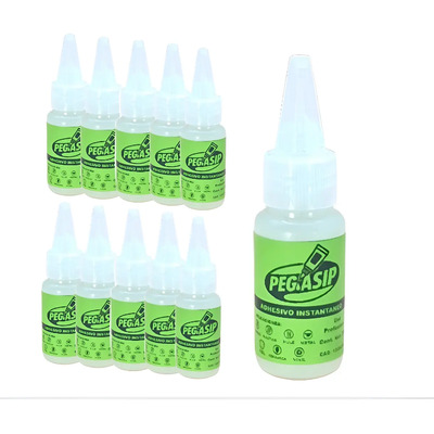 Pegamento Instantáneo, Cianocrilato, Multiusos, Led, 10 Pz Transparente
