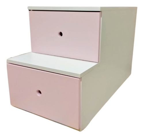 Mueble Guardado Escalera De 2 Cajones 58cm Alto Colores 