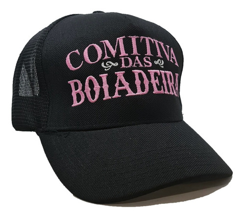 Boné Comitiva Sertanejo Cowgirl Contry Feminino Trucker Tela