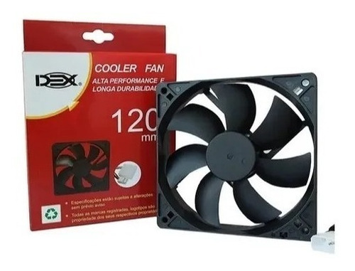 Cooler Fan Ventoinha Para Pc Gabinete Dex 120mm Dex Dx-12c