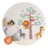 Vinilos Decorativos Infantiles Animales Selva Arboles