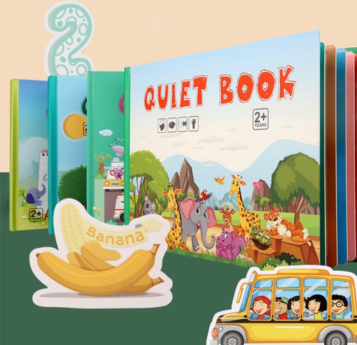 Libro Montessori De Juguete Para Educación Temprana De Niños