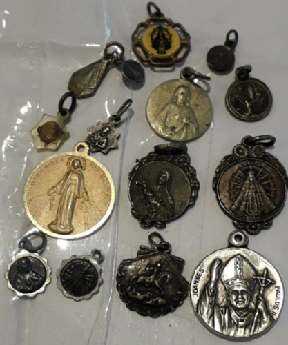 Lote Medalla Religiosa Virgen Cristo Jesucristo Santa Maria 