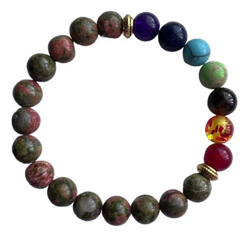 Pulsera 7 Chakras En Piedras Naturales 