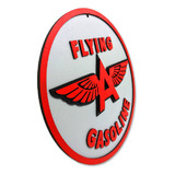 Placa Decorativa Flying Gasoline 3d Relevo Garagem Bar P299