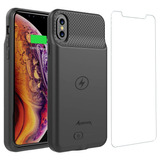 Funda Con Bateria Para iPhone XR Alpatronix Color Negro