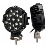 Faro Proyector Redondo 17leds 12/24v 51w 3700lm 30000hs
