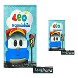 Kit 1 Toalha De Banho + 1 Rosto Leo O Caminhao Personalizada