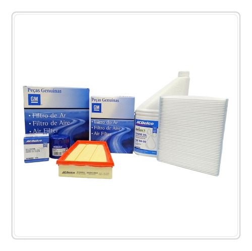 Kit Filtros Onix 1.2 2020/ + Aceite Dexos 1 Gen 3 Chevrolet