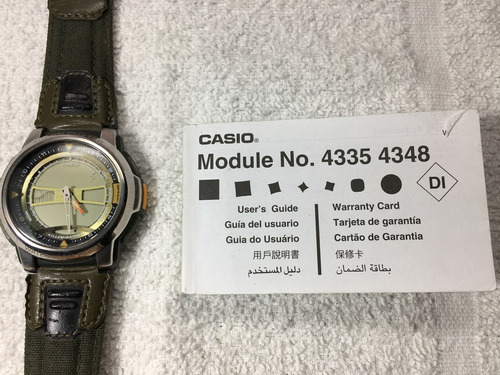 Relógio Casio 4335 Aqf-100 Com Manual