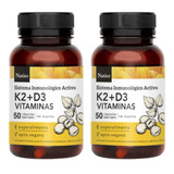 Kit X2 Vitamina K2 + D3 Natier X50 Capsulas