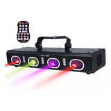Discoteca Luz Laser Luces Led Multicolor 4 Puntos Ritmico