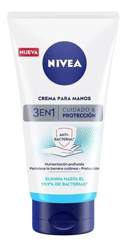 Crema Para Manos Nivea 3 En 1 Anti Bacterial 75 Ml