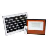 3 Pz Reflector Led Solar 60w Control Remoto Exterior Nwp Carcasa Negra Luz Luz Blanca Fria 6500k