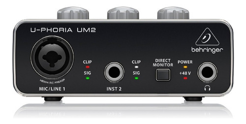 Interface De Audio Behringer U-phoria Um2 Prm