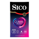  Sico Clímax Mutuo, Retardante Y Texturizado Caja 3 Pza