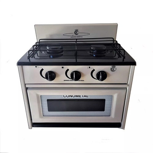 Anafe Cocina 2 Dos Hornallas Con Horno Gas Natural De Pared