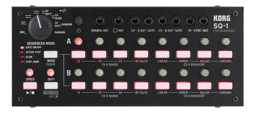 Módulo Sequenciador Analógico Korg Sq-1 Step Sequencer Sq1 Cor Preto