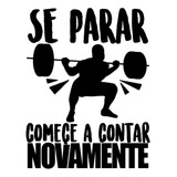 Adesivo Academia Motivacional Frase Musculação Fitness 95x75