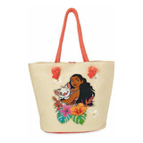 Moana Bolsa De Playa Para Niña Original De Disney Store