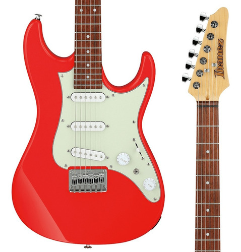 Guitarra Ibanez 6 Cordas Azes31-vm Stratocaster Vermelho