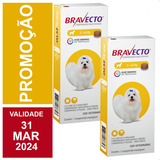 Combo 2 Bravecto Cães 2 A 4,5 Kg Original Envio Emediato