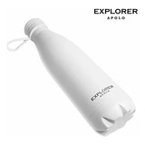 Botella Deportiva 750 Ml Acero Inoxidable Explorer Blanca