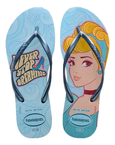 Ojotas Havaianas Kids Slim Princesas Niñas Originales