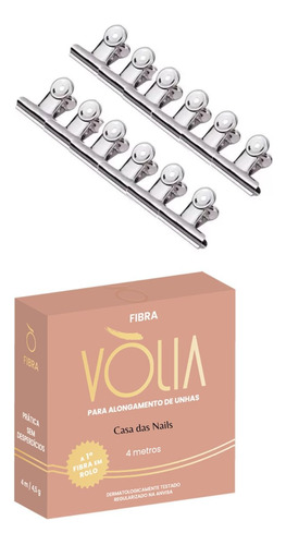 Kit Fibra De Vidro Volia E 12 Presilhas M Curvatura C Inox