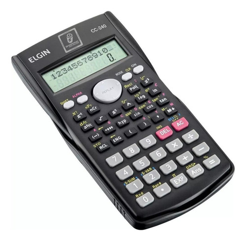 Calculadora Cientifica 240 Funções Cc240 Elgin Preta Cor Preto