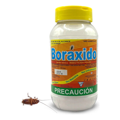 Mata Cucarachas Y Plagas De Jardin Boraxido Polvo 500 Grs